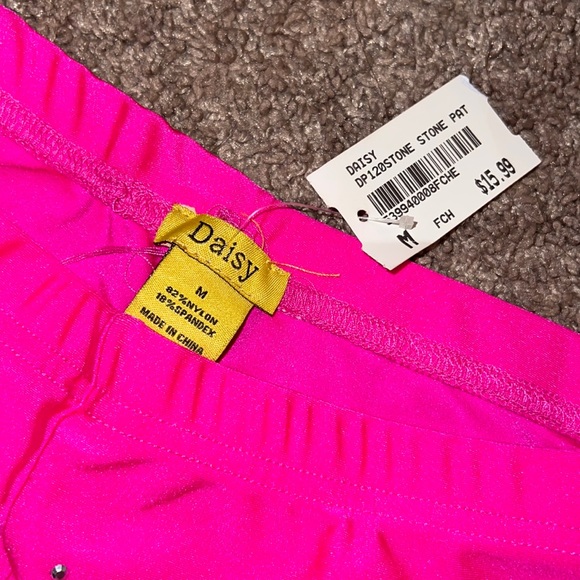 Pink Rhinestone Shorts - Picture 3 of 4